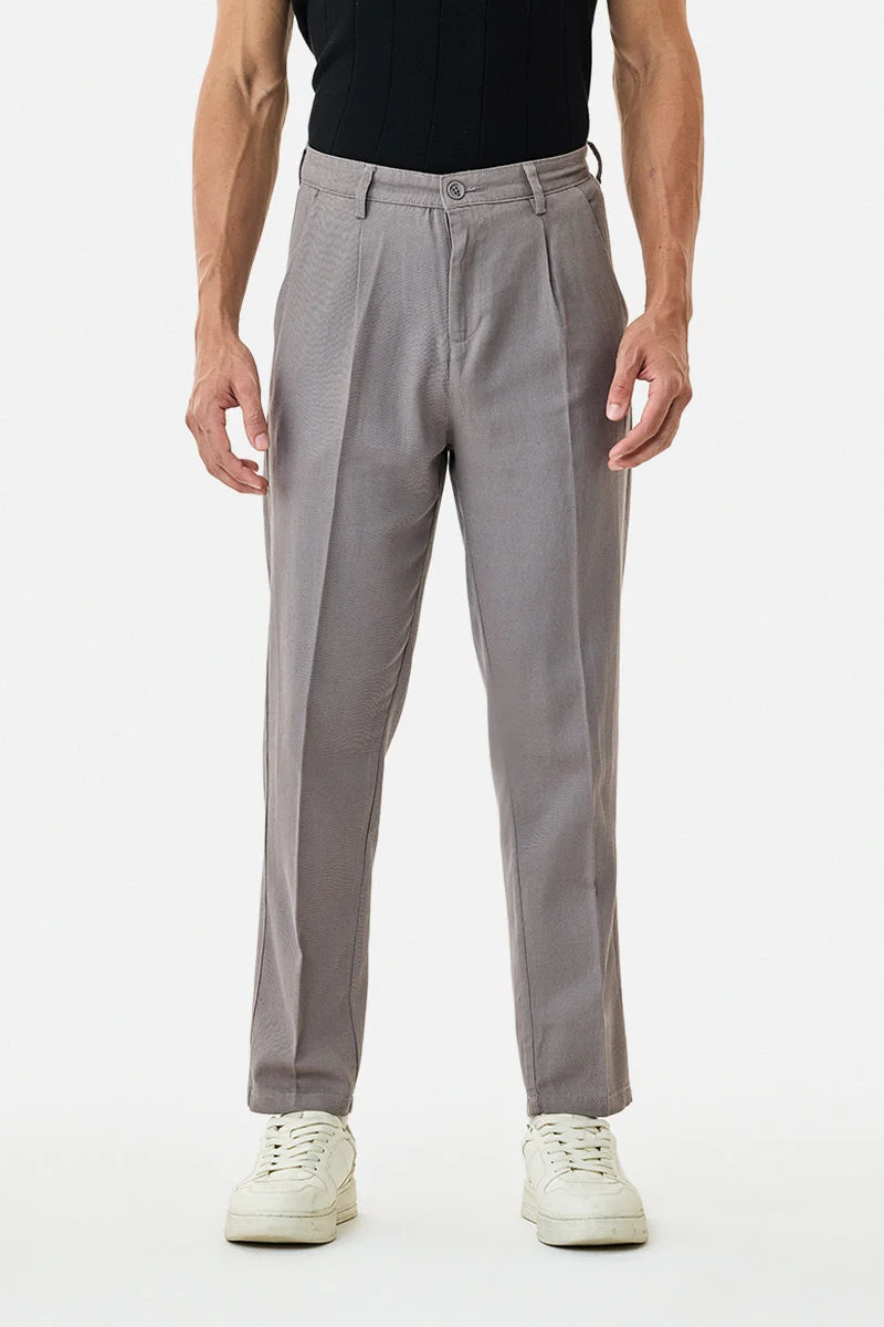 Snitch  Baggy Linen Blend Trousers for Men | Best Price UAE